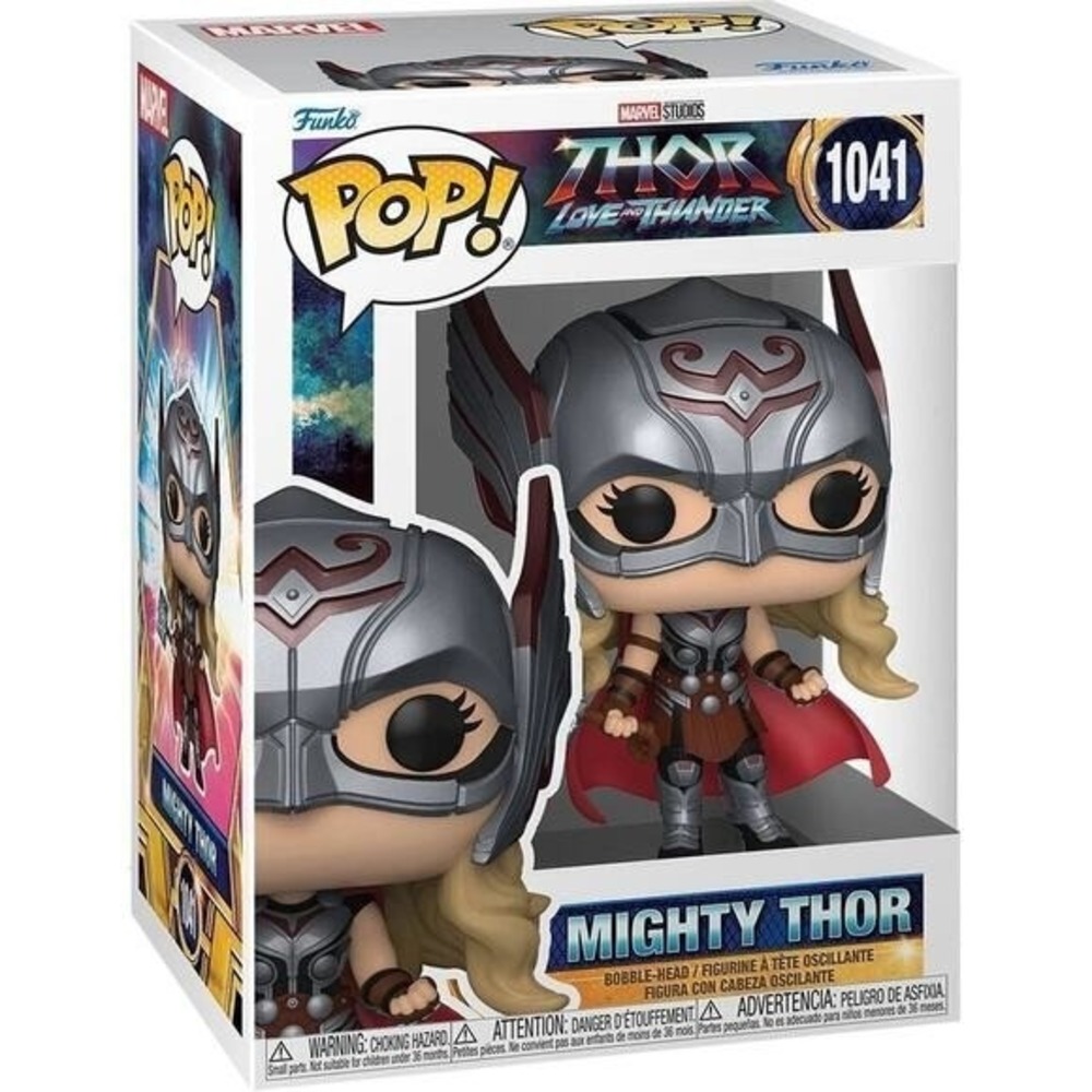 Funko Pop Marvel Studios Mighty Thor 1041 Bobblehead Figure Love and Thunder - Picture 2 of 2